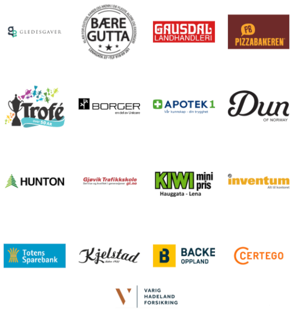 Klubbens stolte samarbeidspartnere